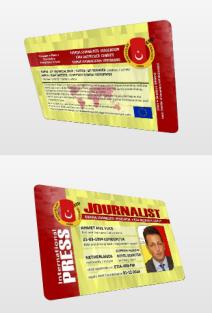 int journalist press card